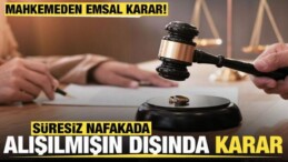 Süresiz Nafakayla İlgili Dikkat Çeken Emsal Karar!