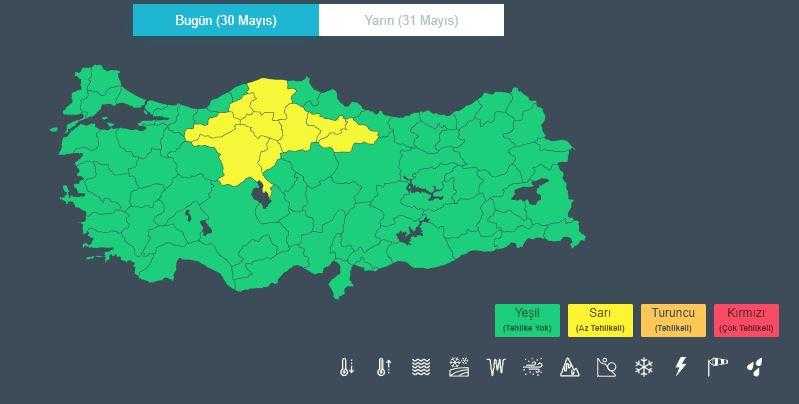 9 Kente 'Sarı' Uyarı: Gök Gürültülü Sağanak Geliyor! 3 9 kente sari uyari gok gurultulu saganak geliyor 3