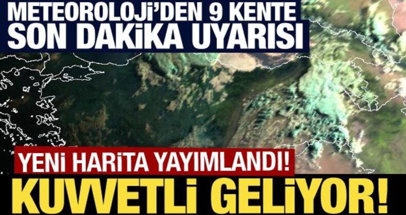 9 Kente ‘Sarı’ Uyarı: Gök Gürültülü Sağanak Geliyor!