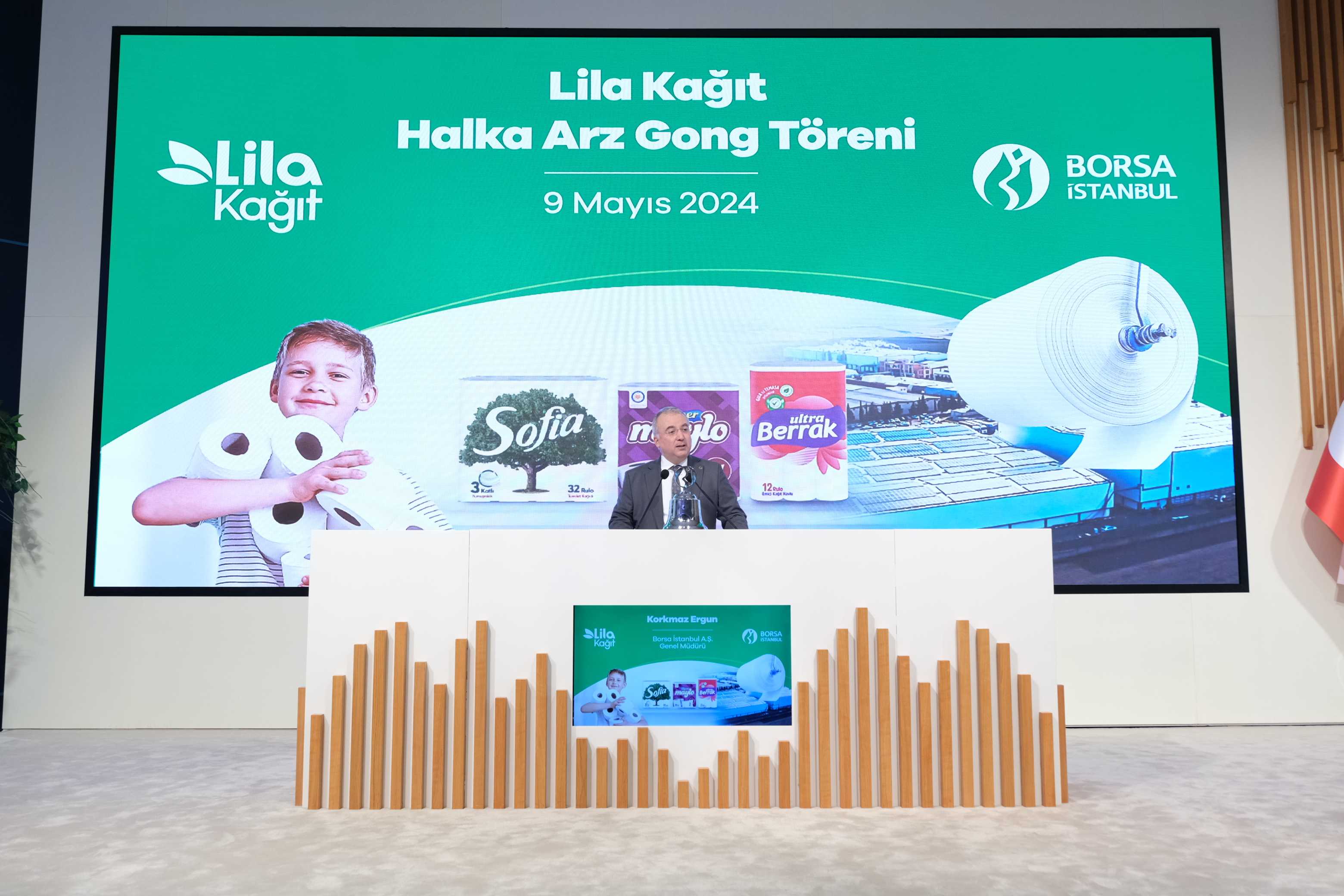 Lila Kağıt, Borsa İstanbul'da Gongu Çaldı: Yeni Yatırım Dönemi Başladı! 1 AA 20240509 34511219 34511216 BORSA ISTANBULDA GONG LILA KAGIT ICIN CALDI