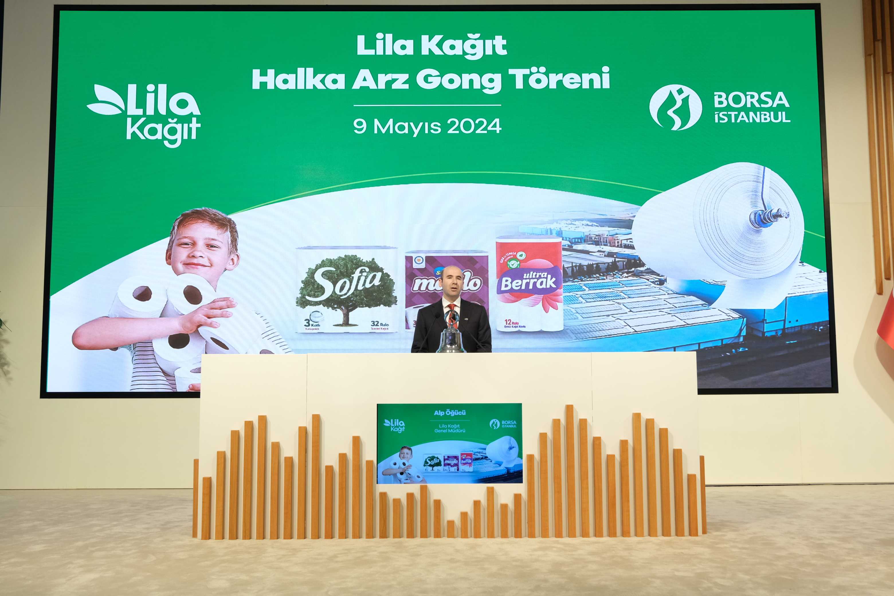 Lila Kağıt, Borsa İstanbul'da Gongu Çaldı: Yeni Yatırım Dönemi Başladı! 2 AA 20240509 34511219 34511218 BORSA ISTANBULDA GONG LILA KAGIT ICIN CALDI