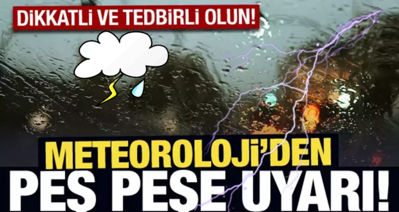 Meteoroloji’den Kuvvetli Yağış Uyarısı: Dikkatli ve Tedbirli Olun!
