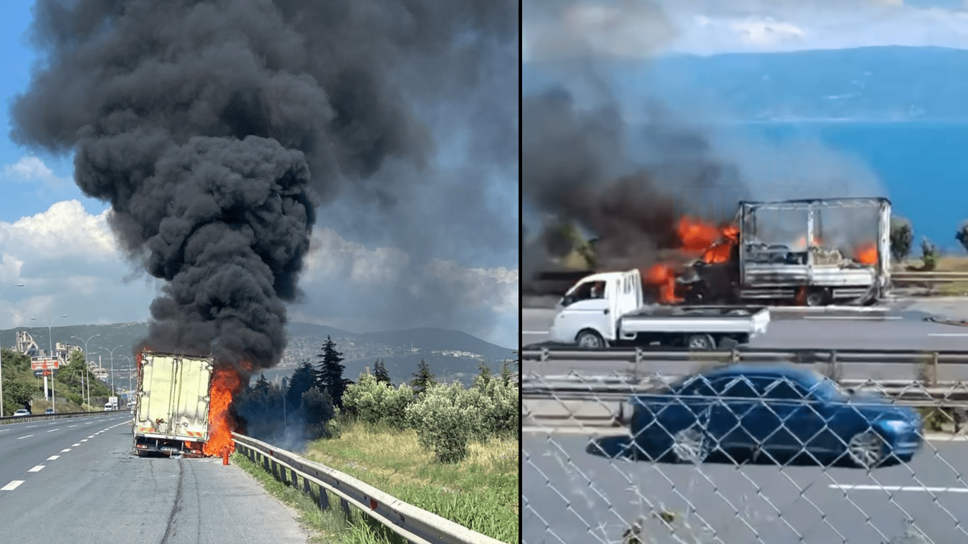 Kocaeli TEM Otoyolu'nda Araç Yangını! Araç Kül Oldu 4 Ekran goruntusu 2024 05 28 181326