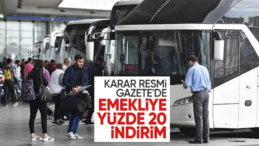 Şehirlerarası Otobüslerde Emekliye Yüzde 20 İndirim