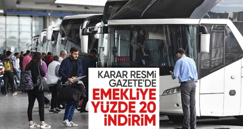 Şehirlerarası Otobüslerde Emekliye Yüzde 20 İndirim