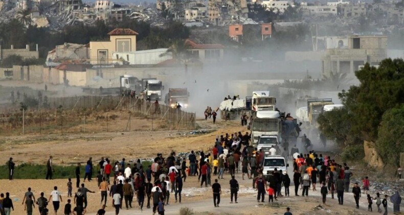 ABD’den Gazze’ye Geçici Liman: Yardım TIR’ları Kente Girdi