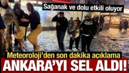 Ankara’yı Sel Aldı! Cadde ve Sokaklar Göle Döndü