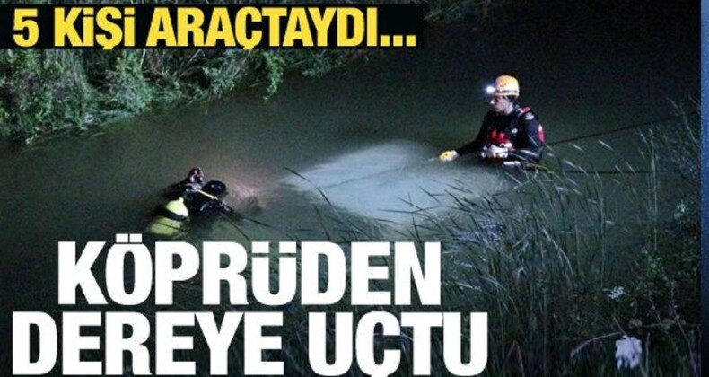 Antalya’da Otomobil Köprüden Dereye Uçtu…5 Kişi Araçtaydı