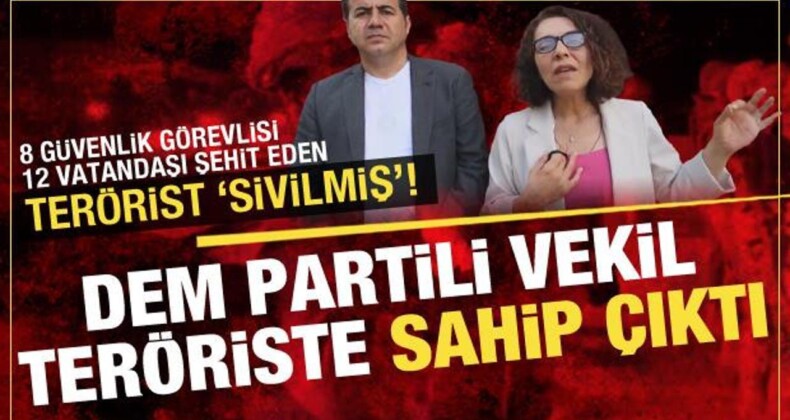DEM Partili Vekil 6 Terör Eyleminin Failine ‘Sivil’ Diyerek Sahip Çıktı!