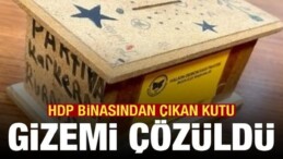 HDP Binasından PKK’ya Bağış Kutusu Çıktı