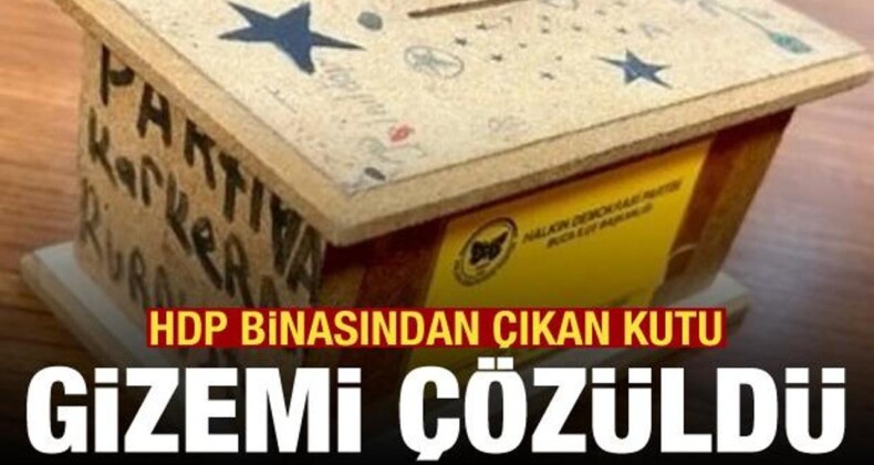 HDP Binasından PKK’ya Bağış Kutusu Çıktı