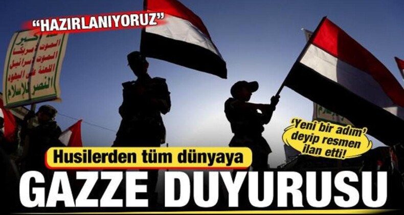 Husilerden Tüm Dünyaya Gazze Duyurusu! ‘Yeni Bir Adım’ Deyip Resmen İlan Ettiler