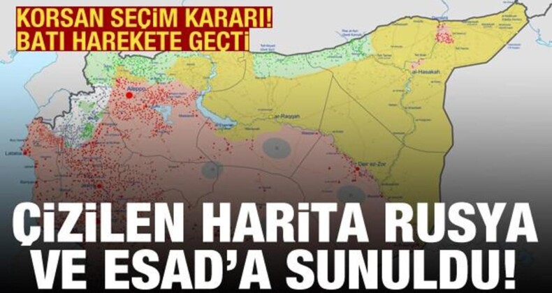 Korsan Seçim Hazırlığı: PKK Devleti için Çizilen Harita Rusya ve Esad’a Sunuldu