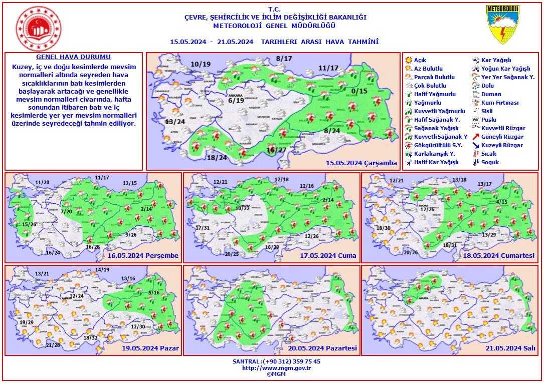 Meteoroloji'den Birçok İl İçin Sağanak Yağış Uyarısı! 1 meteorolojiden bircok il icin saganak yagis uyarisi 1 YverAHLl