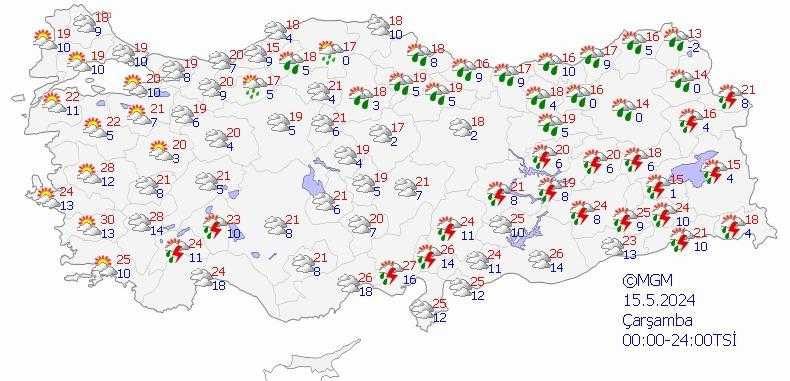 Meteoroloji'den Birçok İl İçin Sağanak Yağış Uyarısı! 2 meteorolojiden bircok il icin saganak yagis uyarisi 2