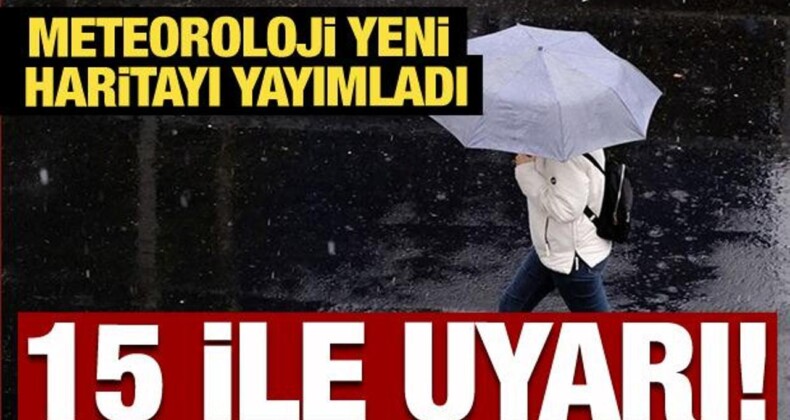 Meteoroloji’den Çok Sayıda ile Sarı Kodlu Uyarı: Yeni Harita Yayımlandı!