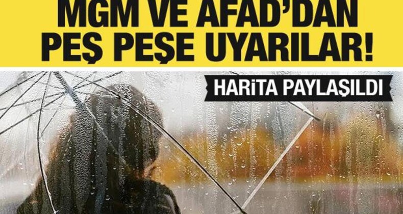 Şiddetli Geliyor! AFAD’dan Açıklama…İşte İl İl Hava Durumu