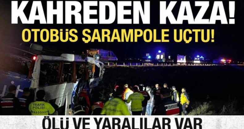 Otobüs Şarampole Devrildi: Ölü ve Yaralılar Var