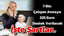 Çalışan Annelere 325 Euro Destek Başvurusu: Detaylar ve Şartlar Açıklandı
