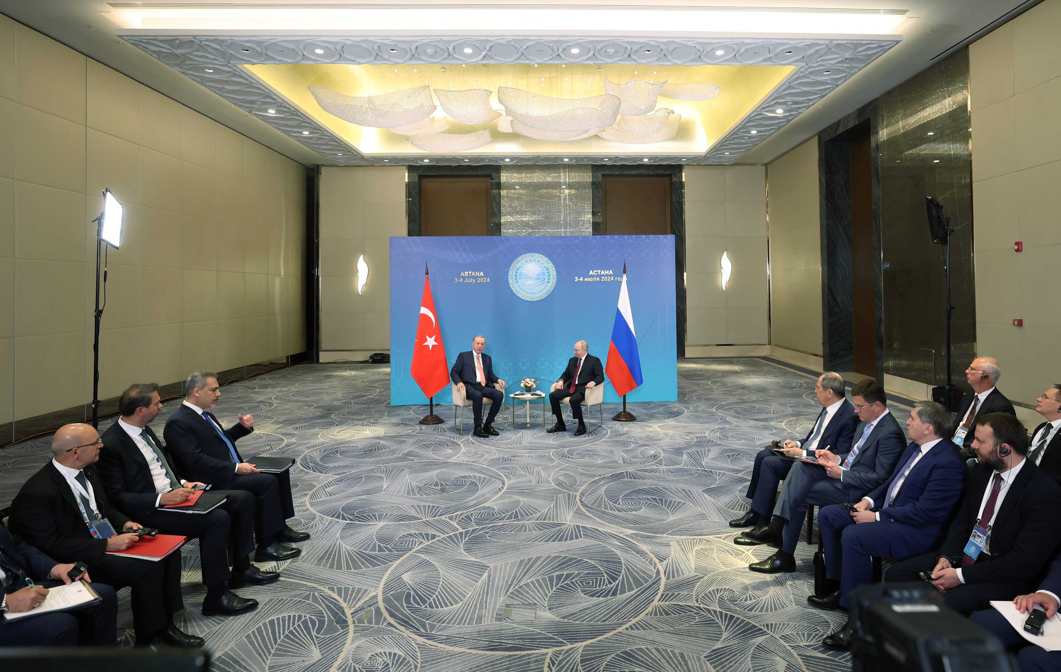 Erdoğan-Putin Görüşmesinde Kritik Konular Ele Alındı 2 AA 20240703 35043943 35043940 CUMHURBASKANI RECEP TAYYIP ERDOGAN KAZAKISTANDA