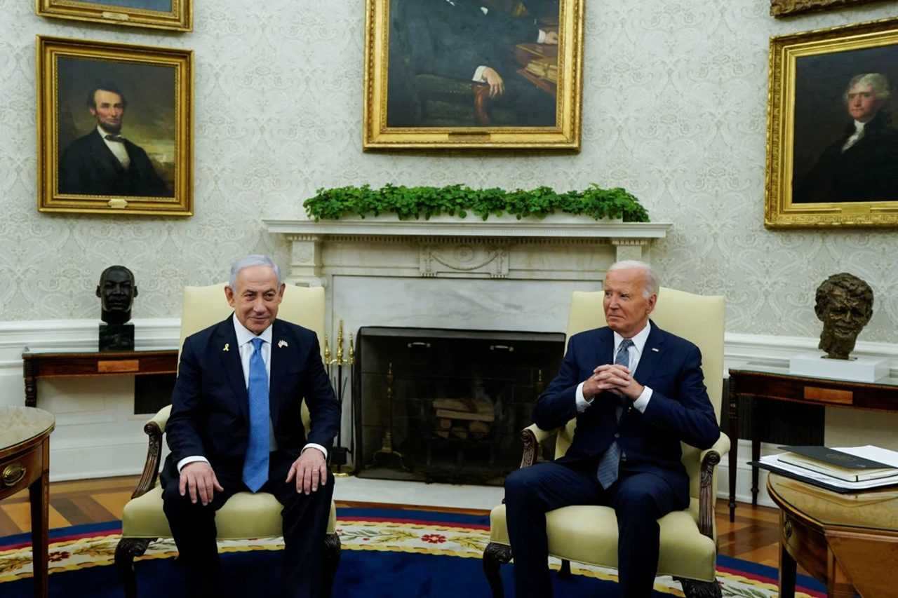 Biden ve Netanyahu Beyaz Saray'da Buluştu 4 Biden ve Netanyahu Beyaz Sarayda Bulustu 4
