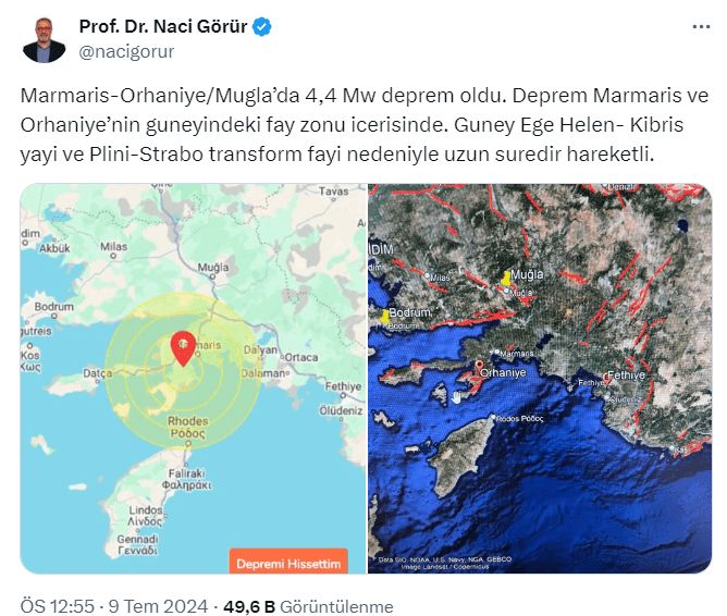 Prof. Dr. Naci Görür’den Kritik Deprem Uyarısı: Fay Hattı Hareketli! 1 Ekran goruntusu 2024 07 09 151310