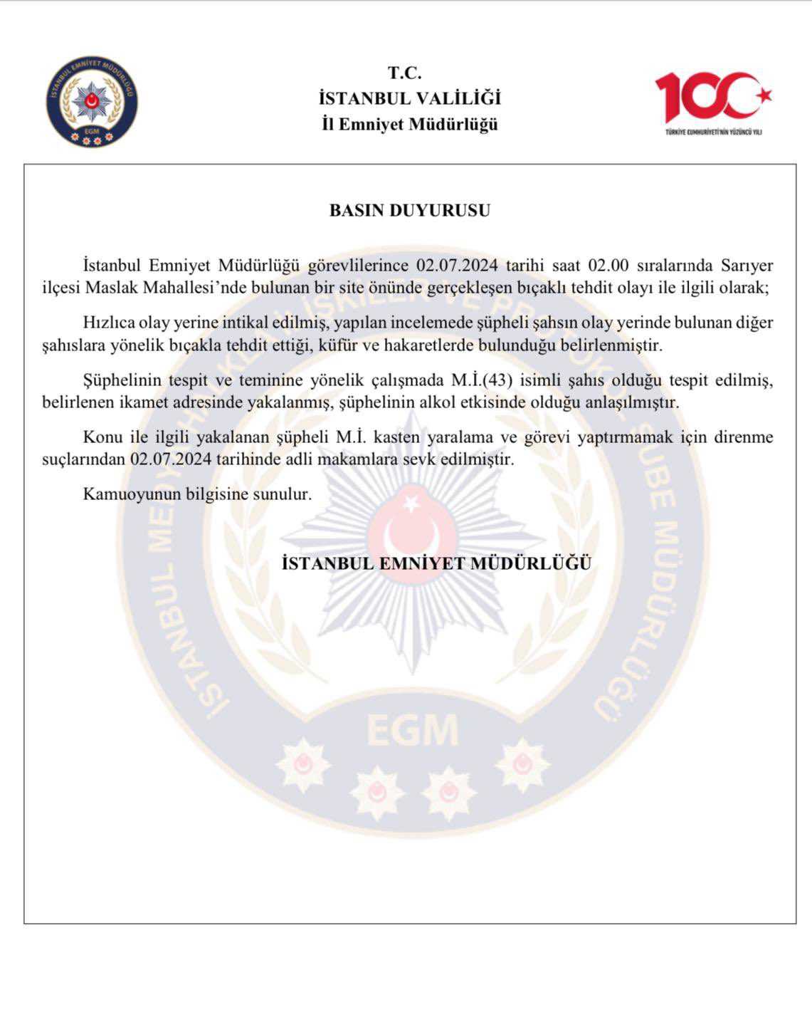 Sarıyer'de Bıçaklı Tehdit: Arap İş İnsanları Hedef Alındı! 2 GRezISIWkAAFKlO