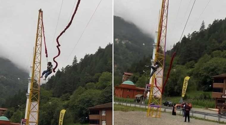 Uzungöl’de Dehşet: “İnsan Sapanı” Halatı Koptu, Düzenek Mühürlendi