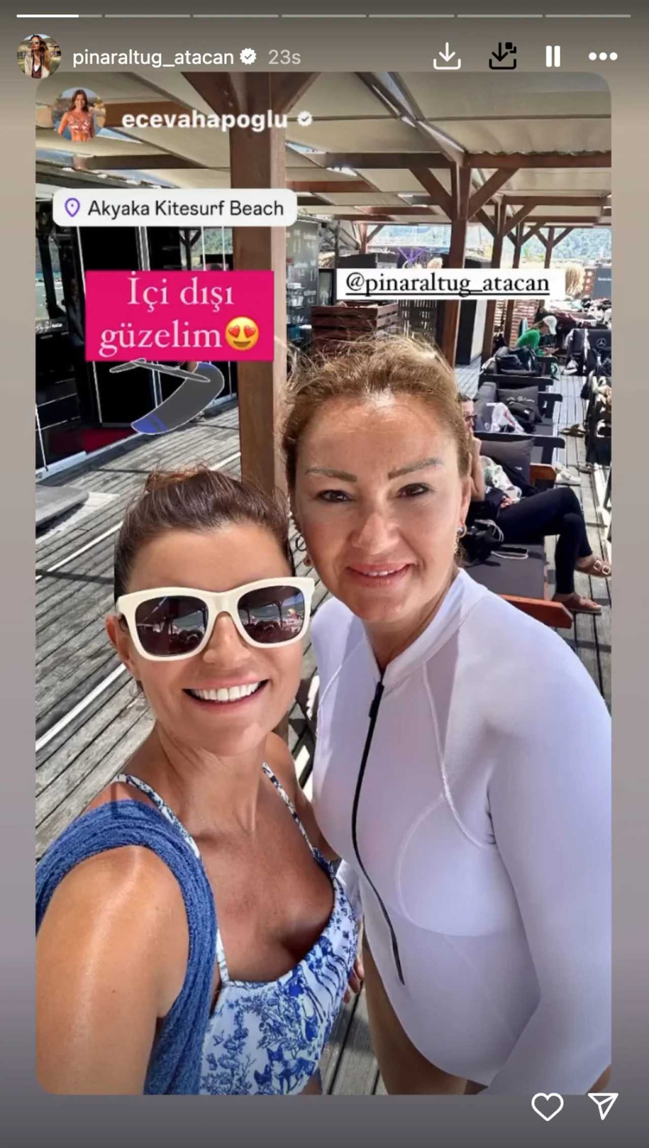 Pinar Altugun 49 Yasinda Beyaz Mayo ve Kitesurf Sovu 2