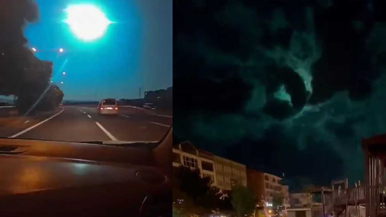 Turkiyenin Uzerinden Gecen Gizemli Isik Meteor mu UFO mu 5