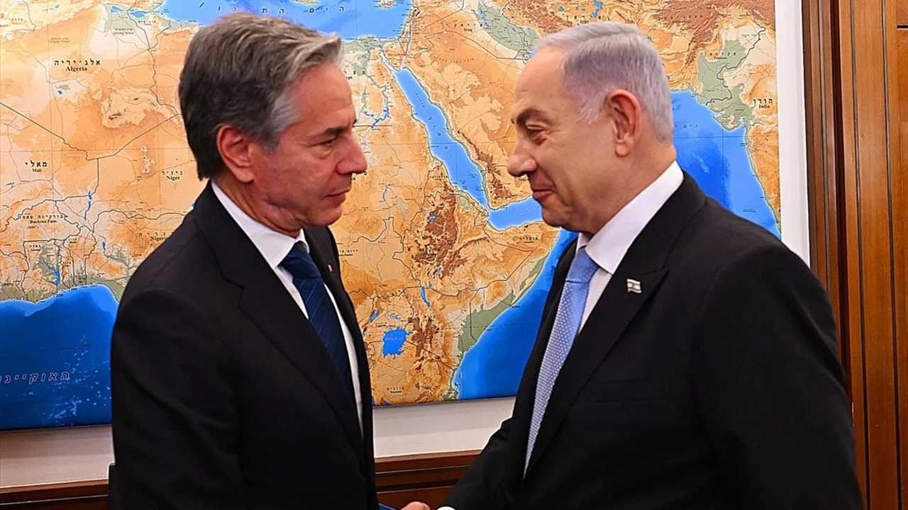 Ateskes Icin Son Sans Netanyahu Blinken Zirvesi 1