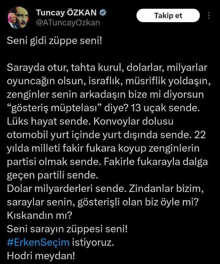 Erdoğan'dan Tuncay Özkan'a 250 Bin TL'lik Dava! 3 GV2d1WvWgAAf b