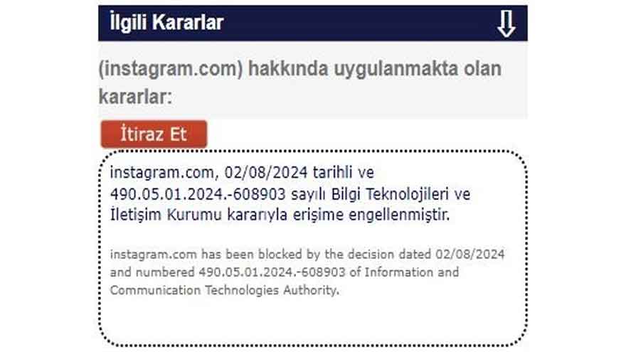 Instagram'a Erişim Engeli: BTK'nın Yetkileri ve Katalog Suçlar Neler? 1 btk erisim 002