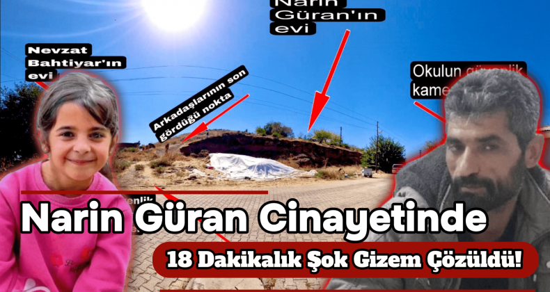 Narin Güran Cinayetinde 18 Dakikalık Sır Çözüldü: Şok Detaylar Ortaya Çıktı!