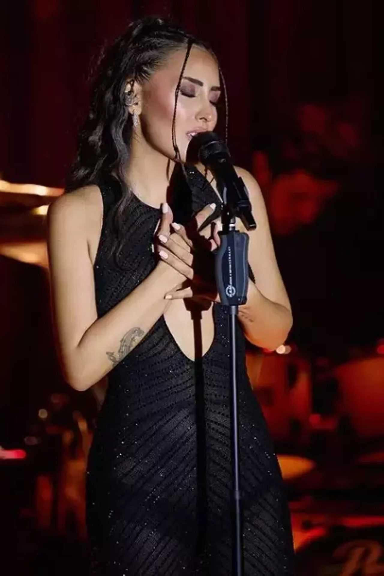 Hande Ünsal'ın Transparan Tulumuyla Sahneye Damga Vurdu 2 Hande Unsalin Transparan Tulumuyla Sahneye Damga Vurdu 3