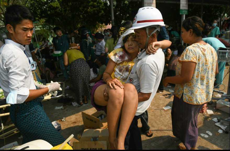 Myanmar'ı 7.7'lik Deprem Yıktı: Köprüler ve Gökdelenler... 14 GnHgRBdaIAAADEY