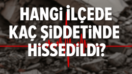 6.2’lik Deprem: Hangi İlçede Kaç Şiddetinde Hissedildi?