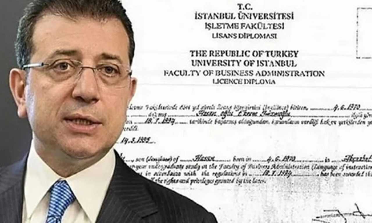 İmamoğlu’nun Diploması İptal! 28 Kişi Kaydı Silindi 1 Imamoglunun Diplomasi Iptal 28 Kisi Kaydi Silindi 2