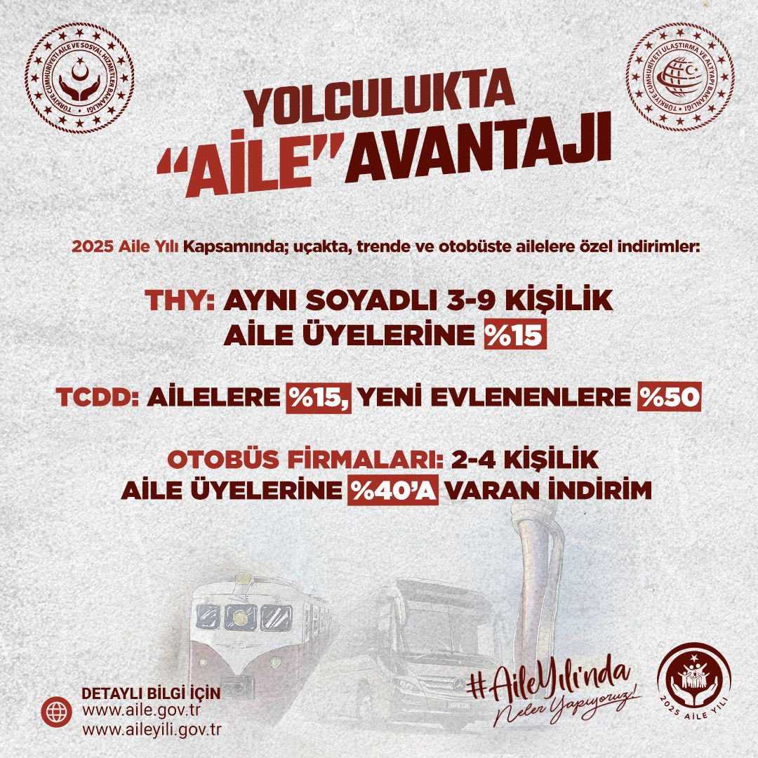 Aile Yılı’nda Seyahate Yüzde 50’ye Varan Dev İndirim 1 aile yili indirim seyahat