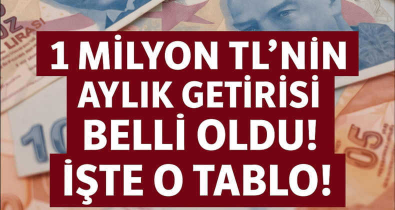 Faiz Artışı Sonrası 1 Milyon TL Aylık Ne Kadar Kazandırıyor?