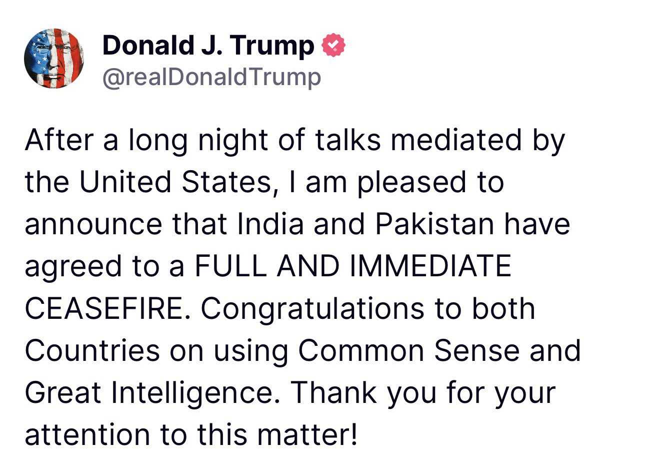 Trump Duyurdu: Hindistan ve Pakistan Ateşkeste Anlaştı 1 trump