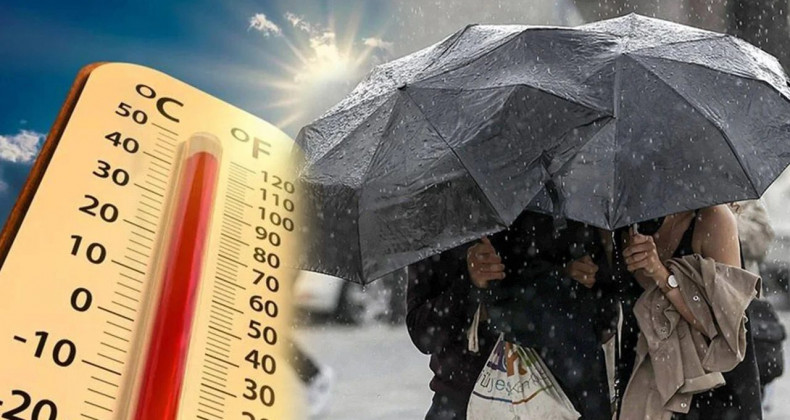 Kuzey ve İç Bölgelerde Sağanak, Güneyde Fırtına Uyarısı