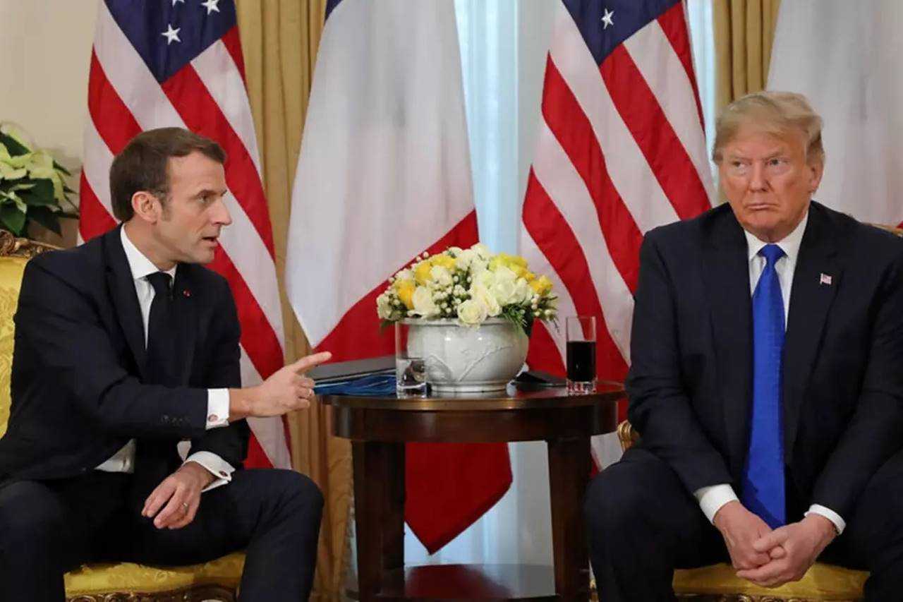 Trump ve Macron BM’de Karşı Karşıya 1 Trump ve Macron BMde Karsi Karsiya 2