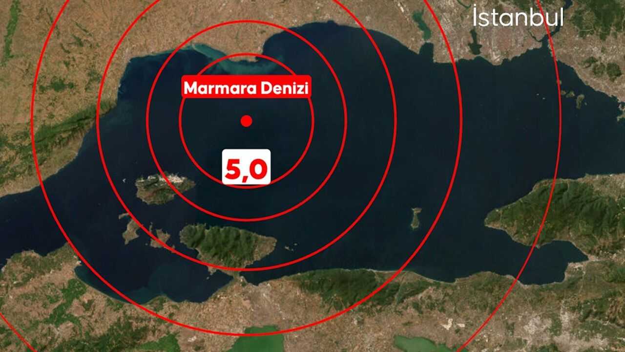 Marmara’da 5,0’lık Deprem, İstanbul Sarsıldı 1 Marmarada 50lik Deprem Istanbul Sarsildi 2