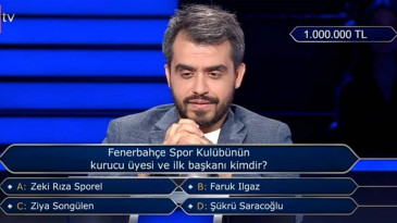 Milyonluk Fenerbahçe Sorusu Yarışmacıya Geri Adım Attırdı