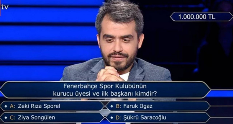 Milyonluk Fenerbahçe Sorusu Yarışmacıya Geri Adım Attırdı