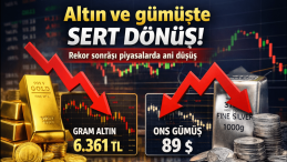 Altın ve Gümüşte Sert Dönüş! Rekor Sonrası Düşüş
