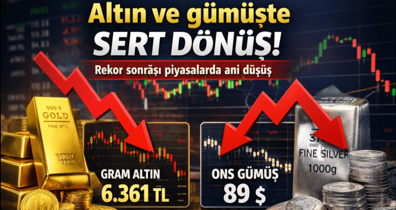 Altın ve Gümüşte Sert Dönüş! Rekor Sonrası Düşüş