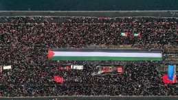 Galata Köprüsü’nde Filistin İçin Tek Ses