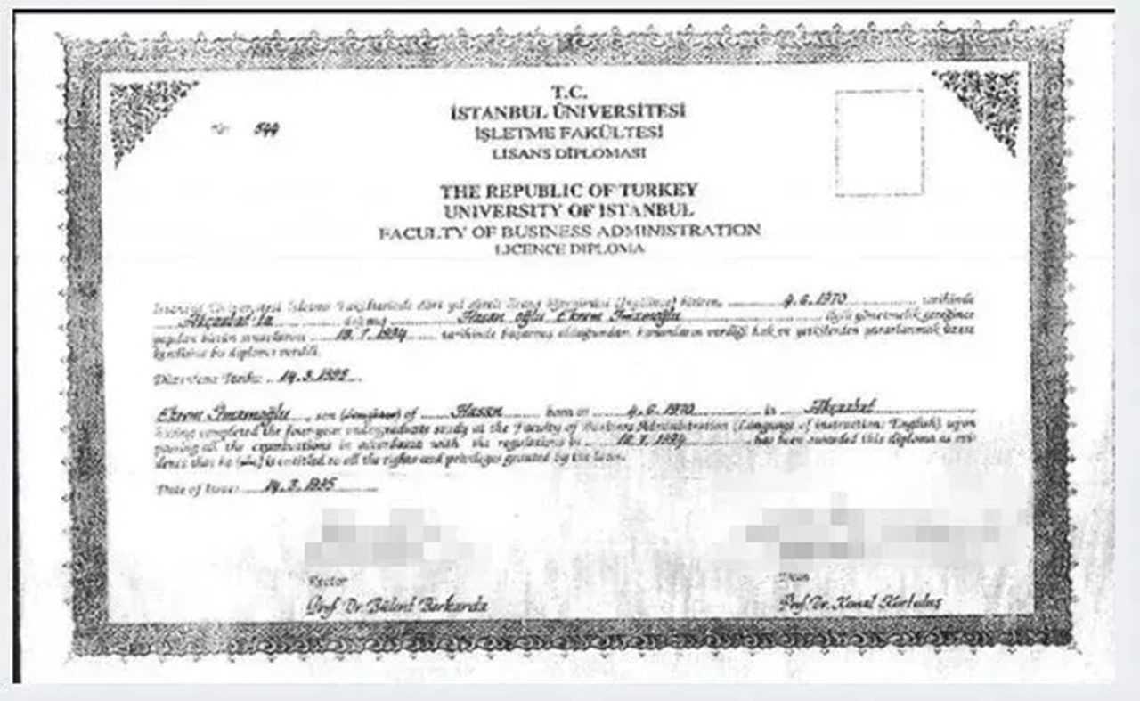 Mahkeme İmamoğlu’nun Diplomasını Hukuka Aykırı Buldu 1 Mahkeme Imamoglunun Diplomasini Hukuka Aykiri Buldu 2